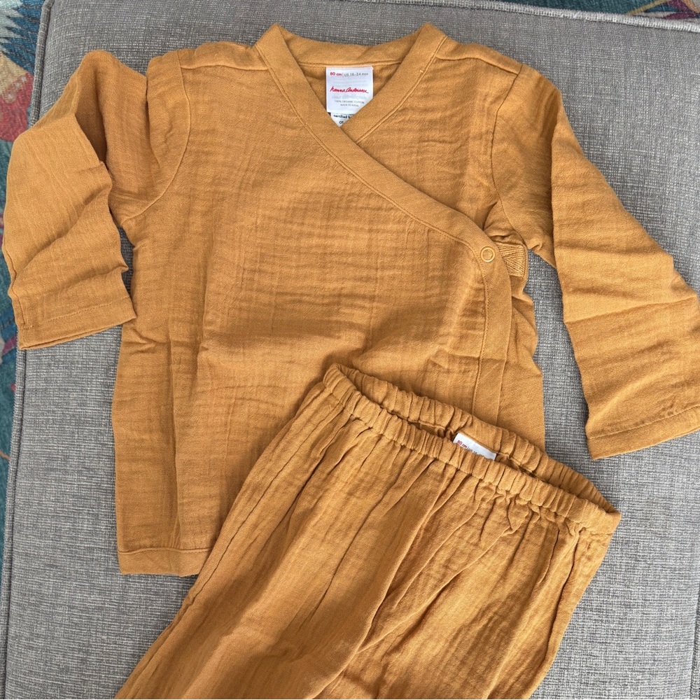 Baby Layette Muslin Crossover set